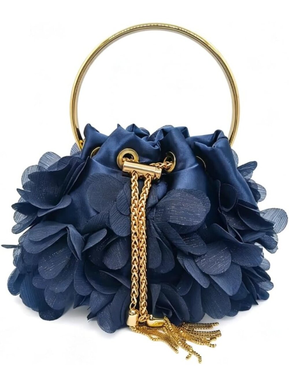 Floral Evening Clutch Bag | Elegant Crossbody Purse for Wedding & Prom